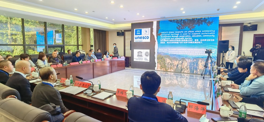 Wangwushan-Daimeishan Global Geopark participated in the Zhangjiajie Global Geopark Conservation and Development Seminar